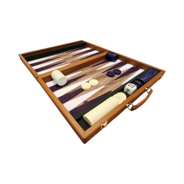 Leather Tournament Backgammon - 2 - Image 2