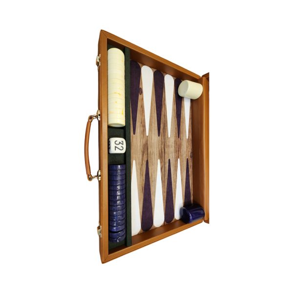 Leather Tournament Backgammon - 2 - Image 4