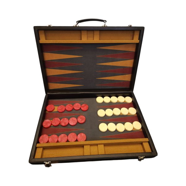 Leather Tournament Backgammon - 5 - Image 2